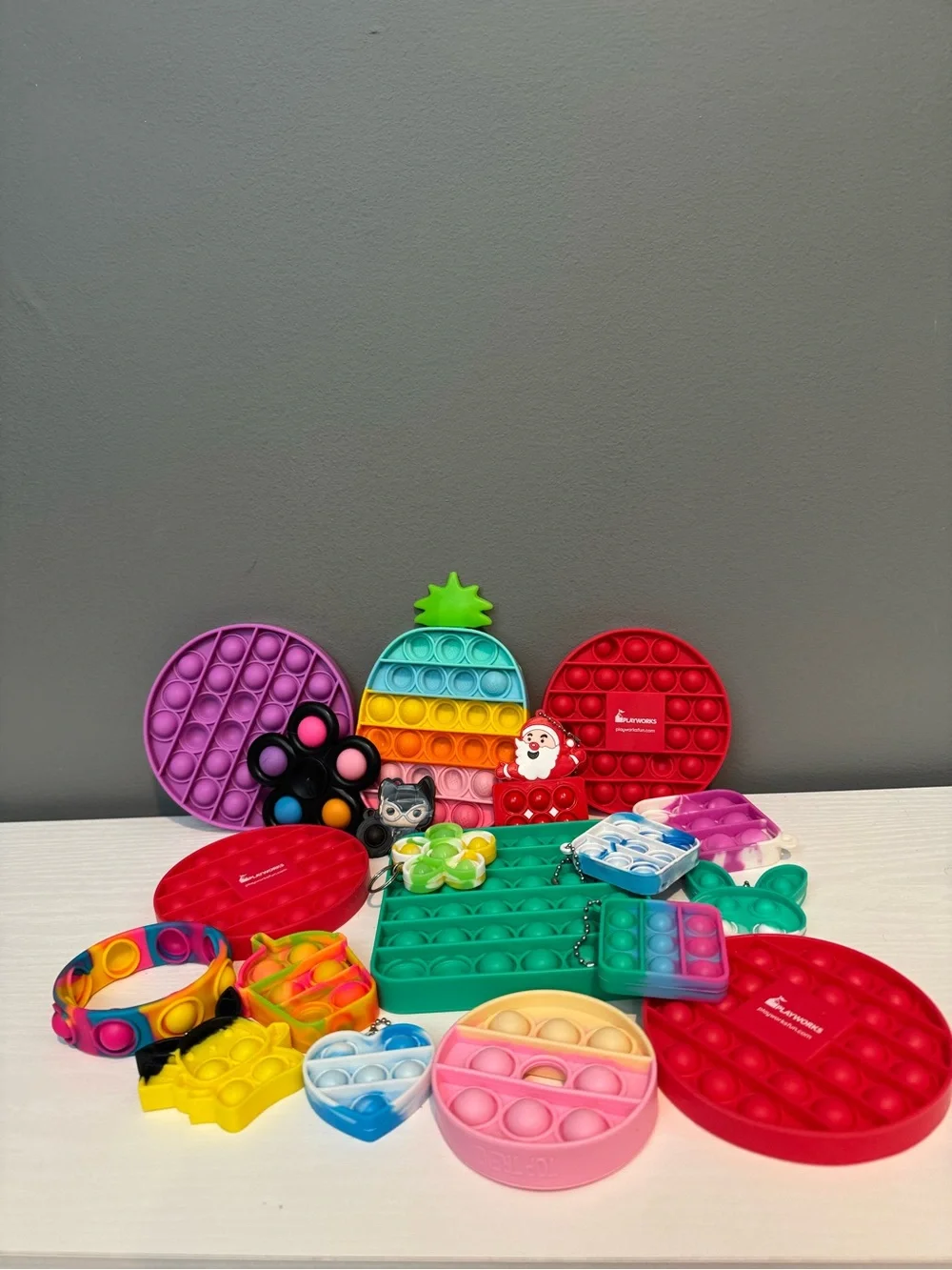 Assorted Kids Pop-It Sensory Fidget Toy Set/Lot- Multicolor